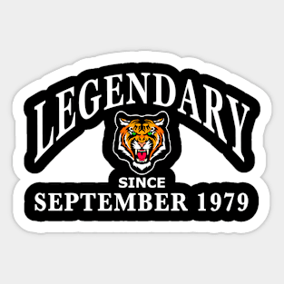 Legendary since September 1979 birthday gift idea Sticker